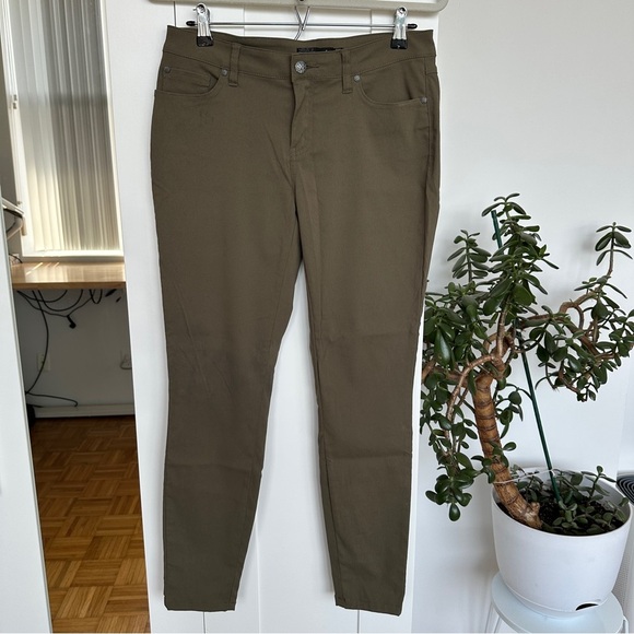 Prana Olive Green Brain Pant, Size 8 - Picture 1 of 7